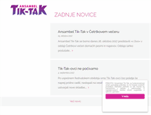 Tablet Screenshot of ansambeltiktak.com